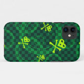 Groen Emo-patroon met cirkels Case-Mate iPhone Case (Achterkant (horizontaal))