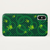 Groen Emo-patroon met cirkels Case-Mate iPhone Case (Achterkant (horizontaal))