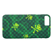Groen Emo-patroon met cirkels Case-Mate iPhone Case (Achterkant (Horizontaal))