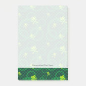Groen Emo-patroon met cirkels Post-it® Notes (Voorkant)