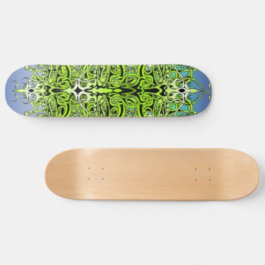 Groen Empire Tribal Design Persoonlijk Skateboard (Horizontaal)