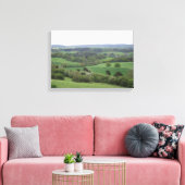 Groen en Aangenaam Land Uitgerekt Canvas Print (Insitu (Woonkamer))