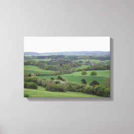 Groen en Aangenaam Land Uitgerekt Canvas Print