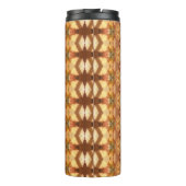 Groen en amber Ikat Zen Thermosbeker (Achterkant)