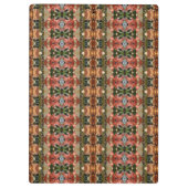 Groen en ambergeel Ikat 7 Klembord (Achterkant)