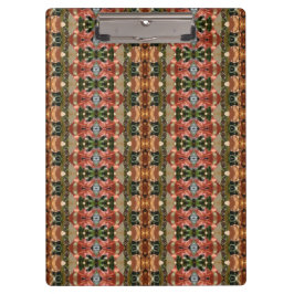 Groen en ambergeel Ikat 7 Klembord