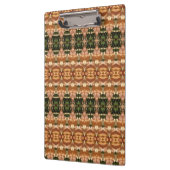 Groen en ambergeel Ikat 8 Klembord (Links)