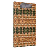 Groen en ambergeel Ikat 8 Klembord (Rechts)