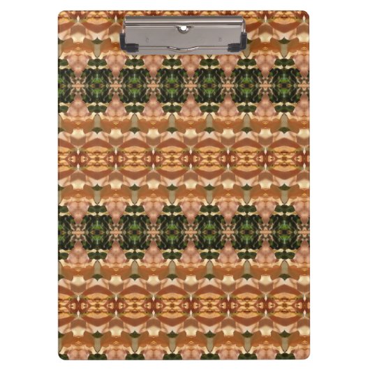 Groen en ambergeel Ikat 8 Klembord (Voorkant)