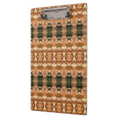 Groen en ambergeel Ikat 9 Klembord (Links)