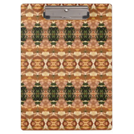 Groen en ambergeel Ikat 9 Klembord