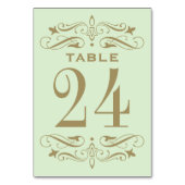  groen en Antiek goudhuwelijk Kaart (Achterkant)