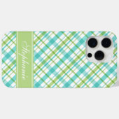 Groen en Aqua Pset Patroon Case-Mate iPhone Case (Achterkant (horizontaal))