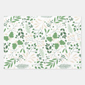 Groen en beige inpakpapier | Elegante kerst (Voorkant 3)