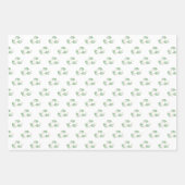 Groen en beige inpakpapier | Elegante kerst (Voorkant)