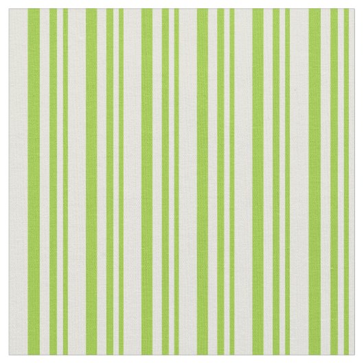 Groen en Beige Lined Pattern Stof (Close Up)