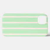 Groen en beige vijf strepen patroon Case-Mate iPhone case (Achterkant (horizontaal))