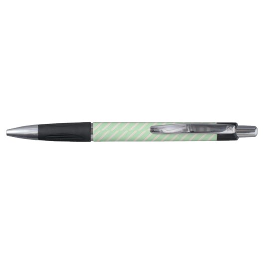 Groen en beige vijf strepen patroon pen (Achterkant)