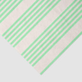 Groen en beige vijf strepen patroon tissuepapier (Detail)