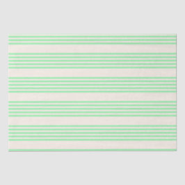 Groen en beige vijf strepen patroon tissuepapier