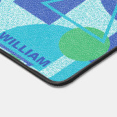 Groen en Blauw Abstract Ontwerp Bureaumat (Hoek)