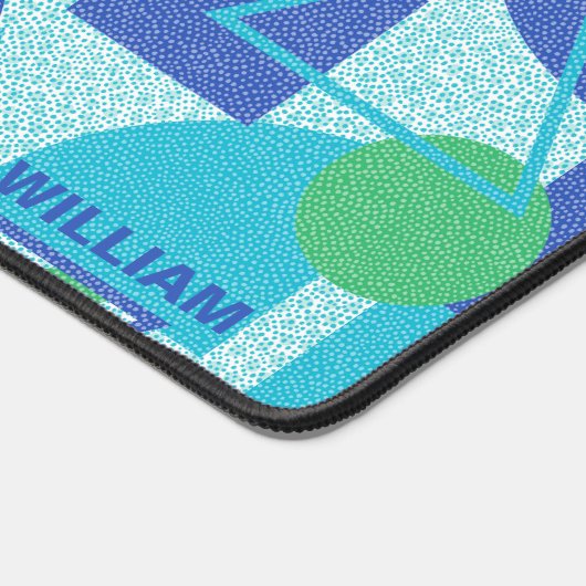 Groen en Blauw Abstract Ontwerp Bureaumat (Hoek)