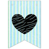 Groen en blauw Baby shower Garland Banner (Tweede vlag)