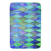 Groen en blauw badmat (Voorkant Verticaal)