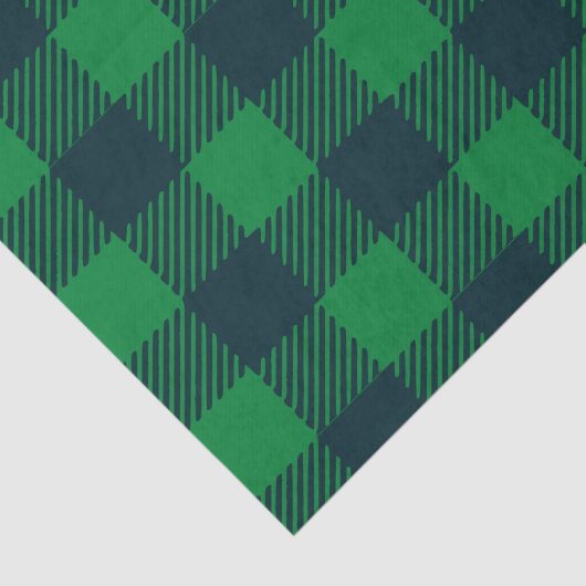 Groen- en blauw buffelpapier tissuepapier (Detail)