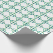 Groen en blauw cadeaupapier (Hoek)