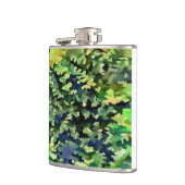 Groen en blauw Camouflage Patroon Heupfles (Links)