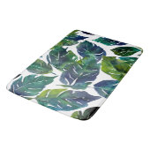 Groen en Blauw Foliage Philodendron Botanical Badmat (Gekanteld)