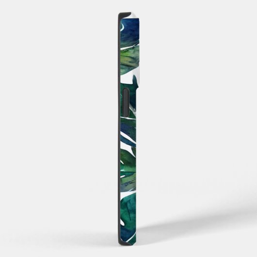 Groen en Blauw Foliage Philodendron Botanical Case-Mate iPhone Case (Achterkant / Rechts)