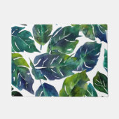 Groen en Blauw Foliage Philodendron Botanical Deurmat (Voorkant)