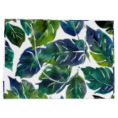Groen en Blauw Foliage Philodendron Botanical Groot Cadeauzakje (Achterkant)