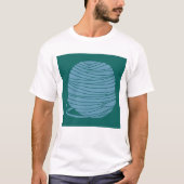 Groen en Blauw Garentje T-Shirt (Voorkant)