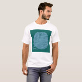 Groen en Blauw Garentje T-Shirt (Voorkant volledig)