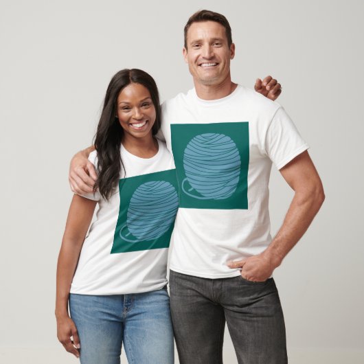 Groen en Blauw Garentje T-Shirt (Unisex)