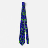Groen en blauw gedurfde camouflage stropdas (Voorkant)
