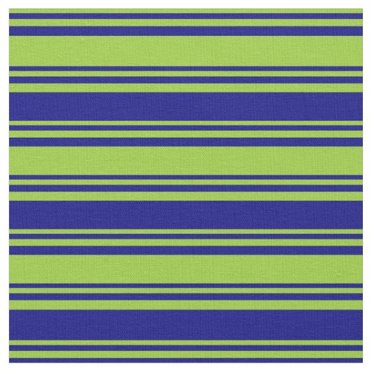 Groen en blauw gekleurd Striped/Lined Pattern Stof (Close Up)