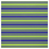 Groen en blauw gekleurd Striped/Lined Pattern Stof (Swatch)