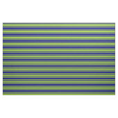 Groen en blauw gekleurd Striped/Lined Pattern Stof (Fat Quarter)