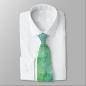 Groen en blauw gekleurd Stropdas (Gebonden)