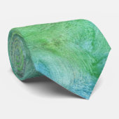 Groen en blauw gekleurd Stropdas (Opgerold)