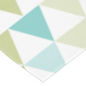 Groen en blauw geometrisch driehoekspatroon tafelkleed (Gekanteld)