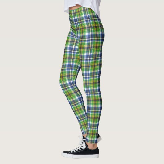 Groen en blauw geruit leggings (Links)