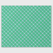 Groen en blauw gewas cadeaupapier (Vlak)