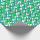 Groen en blauw gewas cadeaupapier (Hoek)