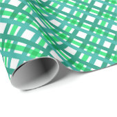 Groen en blauw gewas cadeaupapier (Rol Hoek)