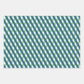 Groen en Blauw Golf Thema Inpakpapier Vel (Voorkant 3)